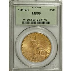 1916-S $20 MS65 PCGS