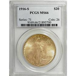 1916-S $20 MS66 PCGS
