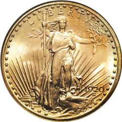 1920 $20 MS64 NGC