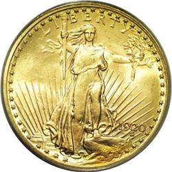 1920 $20 MS64 PCGS