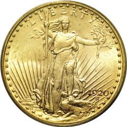 1920 $20 MS64 PCGS