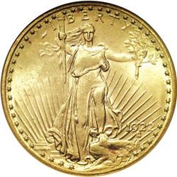 1922-S $20 MS62 NGC