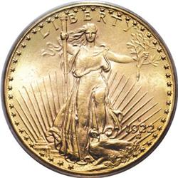 1922-S $20 MS63 PCGS