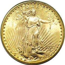 1922-S $20 MS64 PCGS