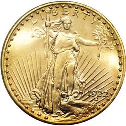 1922-S $20 MS64 PCGS