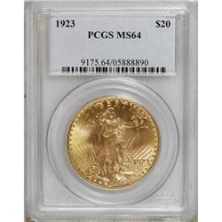 1923 $20 MS64 PCGS