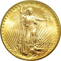 1923-D $20 MS67 PCGS