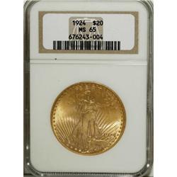 1924 $20 MS65 NGC