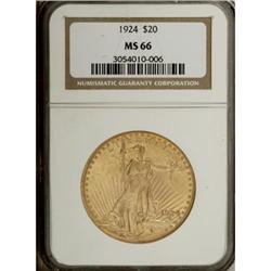 1924 $20 MS66 NGC