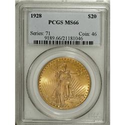 1928 $20 MS66 PCGS