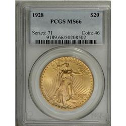 1928 $20 MS66 PCGS