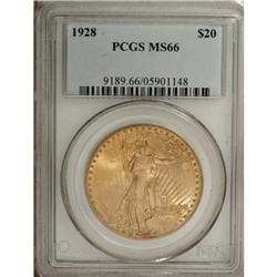 1928 $20 MS66 PCGS