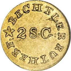 (1837-42) G$1 C. Bechtler Dollar, N Reversed