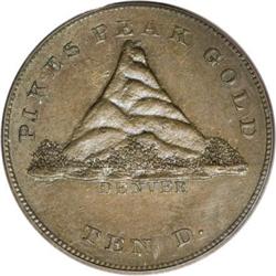 1860 Clark, Gruber $10 Copper MS62 PCGS