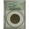 Image 3 : 1860 Clark, Gruber $10 Copper MS62 PCGS
