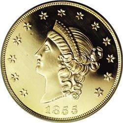 1855 $50 Kellogg Restrike Gem Proof PCGS