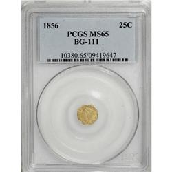 1856 25C Liberty Octagonal 25 Cents, BG-111,
