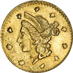 1853 25C Liberty Round BG-208 MS61 NGC