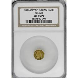 1876 50C BG-949 MS65 NGC