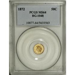 1872 50C Indian Round 50 Cents, BG-1048, Low
