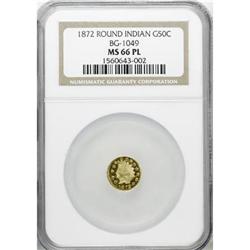 1872 50C BG-1049 MS66 NGC