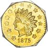 Image 1 : 1875 Indian Octagonal $1 BG-1127 MS63 PCGS
