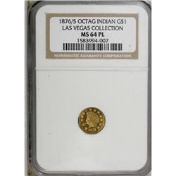 1876/5 $1 BG-1129, R.4 MS64 Prooflike NGC
