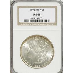 1878 8TF $1 MS65 NGC