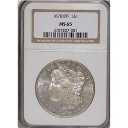 1878 8TF $1 MS65 NGC