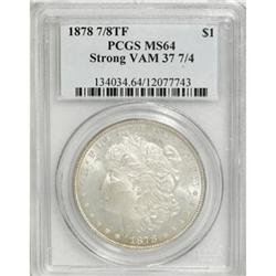 1878 7/8TF $1 Strong MS64 PCGS