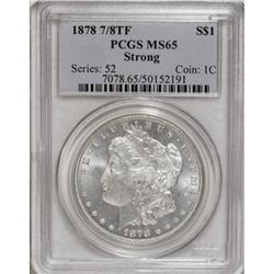 1878 7/8TF $1 Strong MS65 PCGS