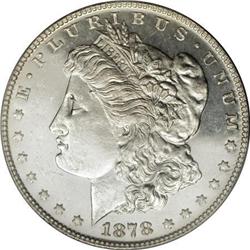 1878 7/8TF $1 Strong MS64 Deep Mirror Prooflike