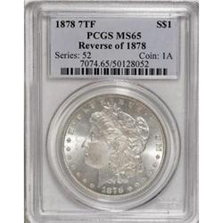 1878 7TF $1 Reverse of 1878 MS65 PCGS
