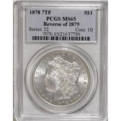 1878 7TF $1 Reverse of 1879 MS65 PCGS