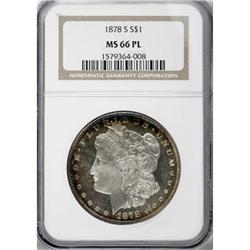 1878-S $1 MS66 Prooflike NGC