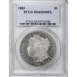 1883 $1 MS65 Deep Mirror Prooflike PCGS