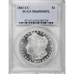 1883-CC $1 MS65 Deep Mirror Prooflike PCGS