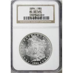 1884 $1 MS65 Deep Mirror Prooflike NGC