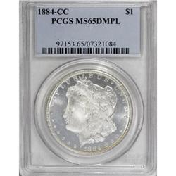 1884-CC $1 MS65 Deep Mirror Prooflike PCGS