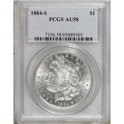 1884-S $1 AU58 PCGS
