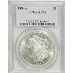 1884-S $1 AU58 PCGS