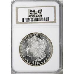 1885 $1 MS66 Deep Mirror Prooflike NGC