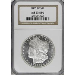 1885-CC $1 MS63 Deep Mirror Prooflike NGC