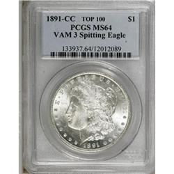 1891-CC $1 MS64 PCGS