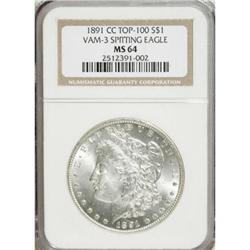 1891-CC $1 MS64 NGC