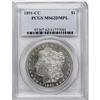 Image 1 : 1891-CC $1 MS62 Deep Mirror Prooflike PCGS