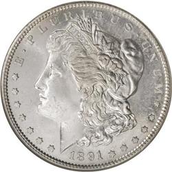 1891-S $1 MS64 Deep Mirror Prooflike NGC