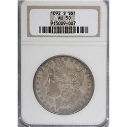 1892-S $1 AU50 NGC