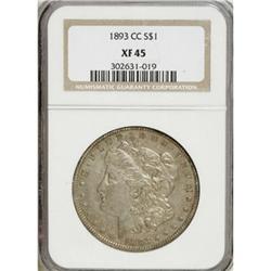 1893-CC $1 XF45 NGC