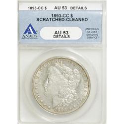 1893-CC $1 AU53 Details ANACS